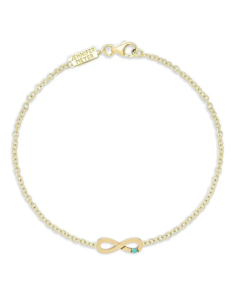 Jennifer Meyer infinity turquoise bracelet - Gold Gold