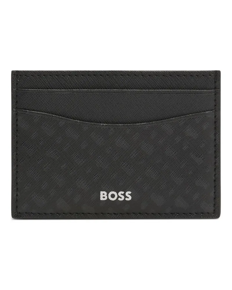HUGO BOSS Texturiertes Kartenetui - Schwarz Schwarz