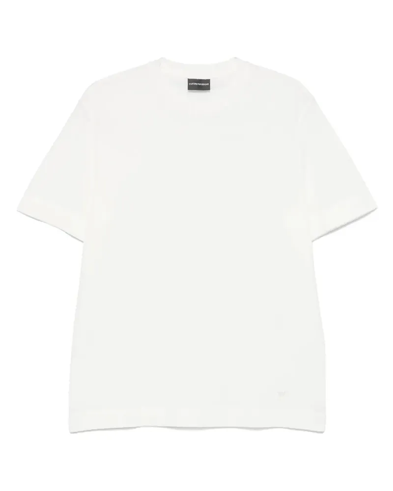 Emporio Armani Texturiertes T-Shirt - Weiß Weiß