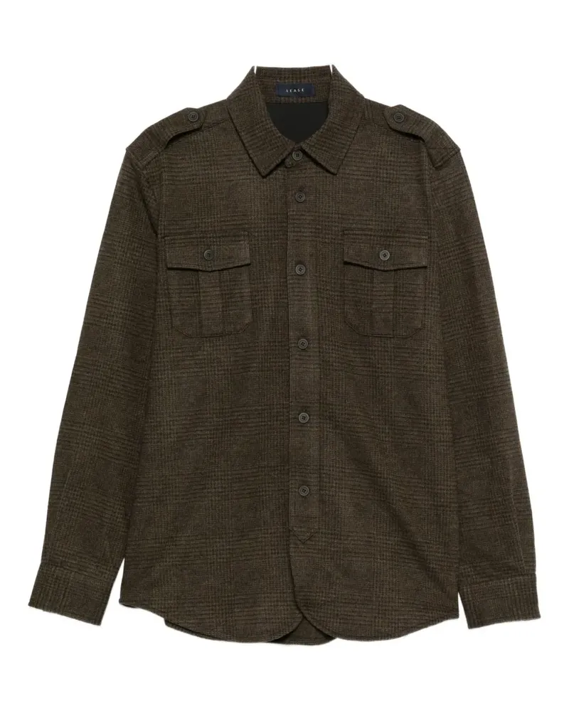 SEASE Hemdjacke mit Klappentasche - Grün Grün