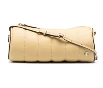 Zylinderförmige Schultertasche - Nude