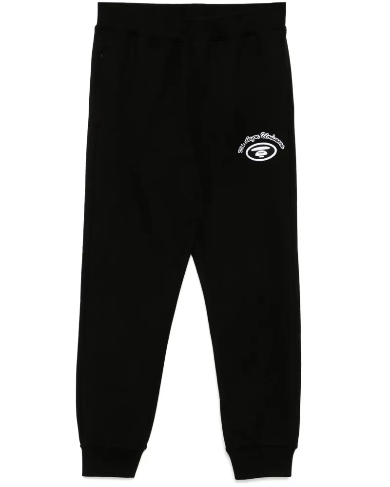 BAPE Jogginghose mit Logo-Patch - Schwarz Schwarz