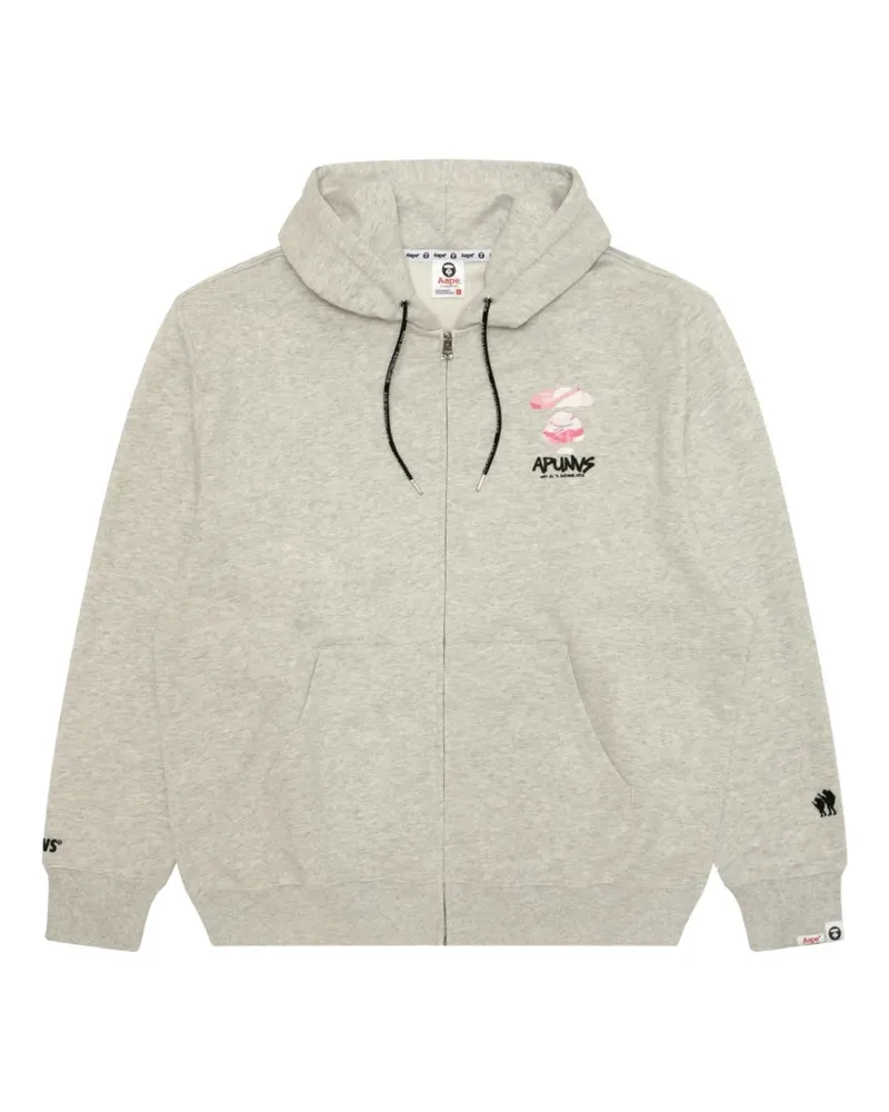 BAPE Aape Kapuzenjacke mit Reißverschluss - Grau Grau