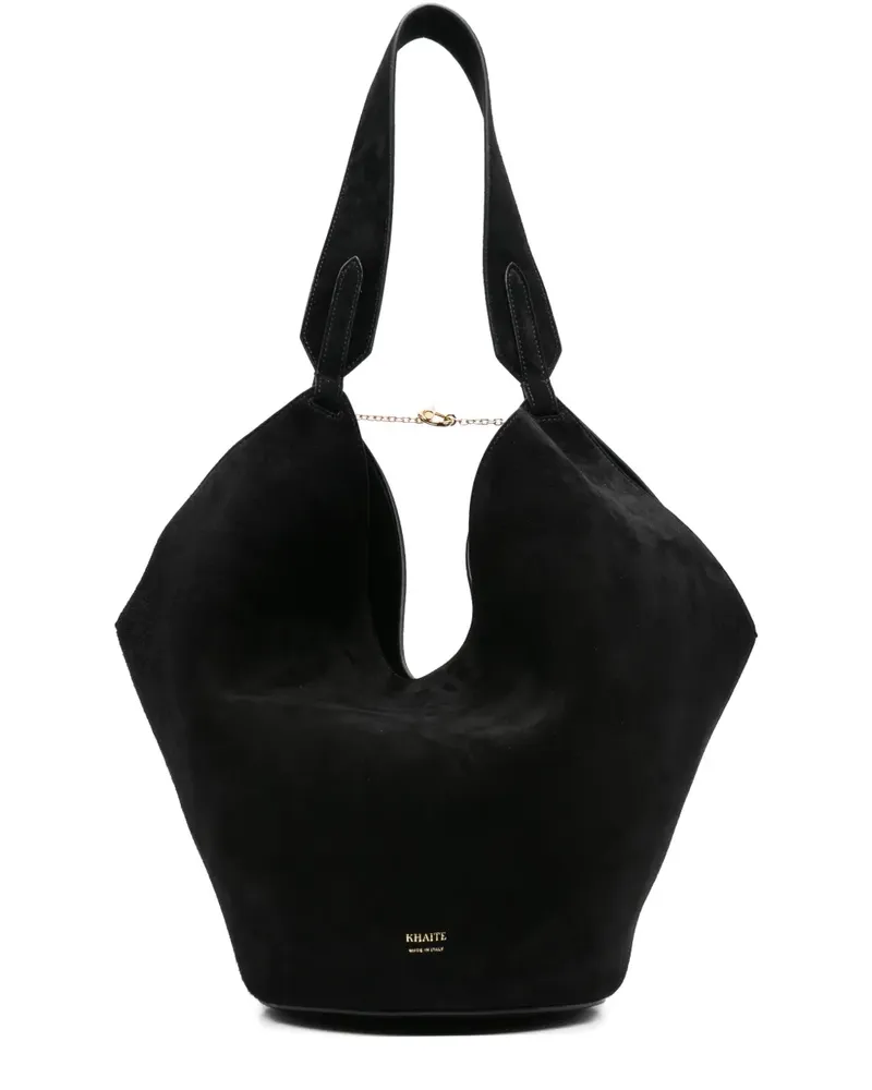 KHAITE Mittelgroße Lotus Handtasche - Schwarz Schwarz