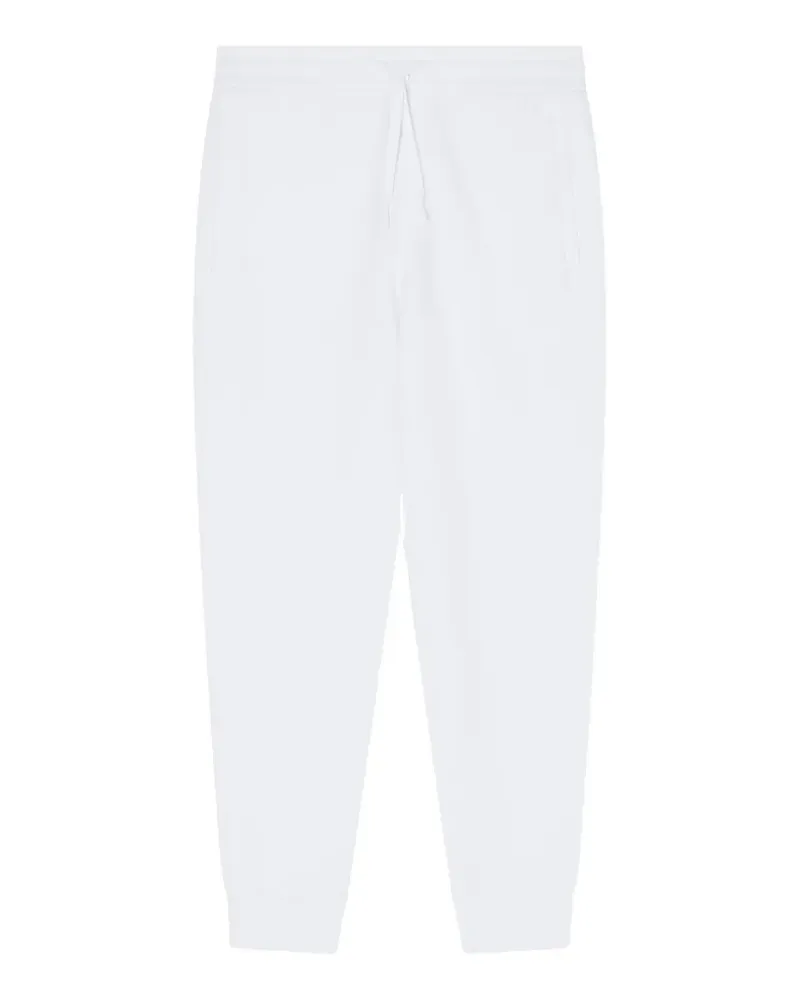 Armani Exchange logo-embroidered track pants - Weiß Weiß