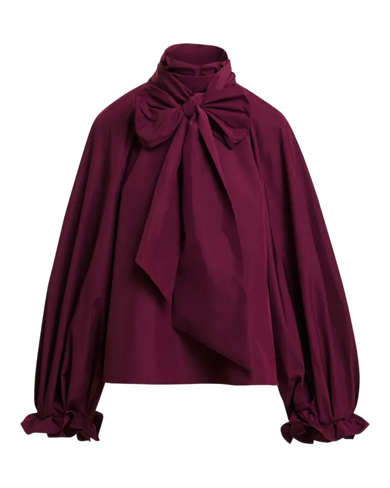 Essentiel Keily Bluse mit voluminösen Ärmeln - Violett Violett