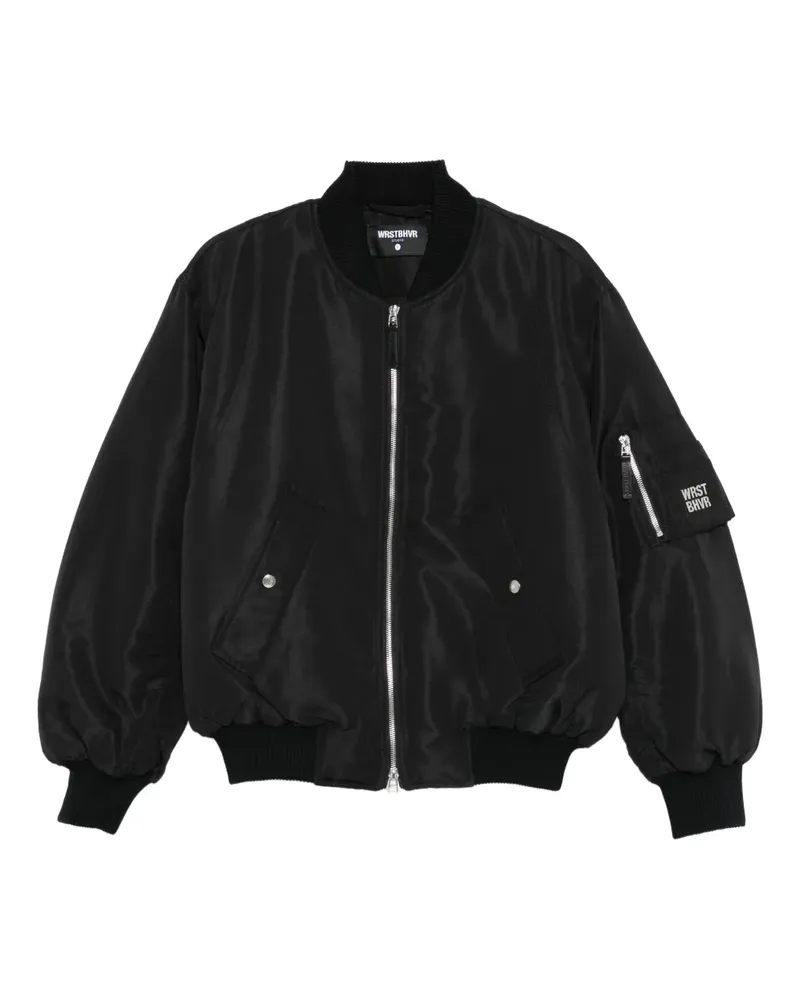 WRSTBHVR Jacke mit Reißverschlusstasche - Schwarz Schwarz