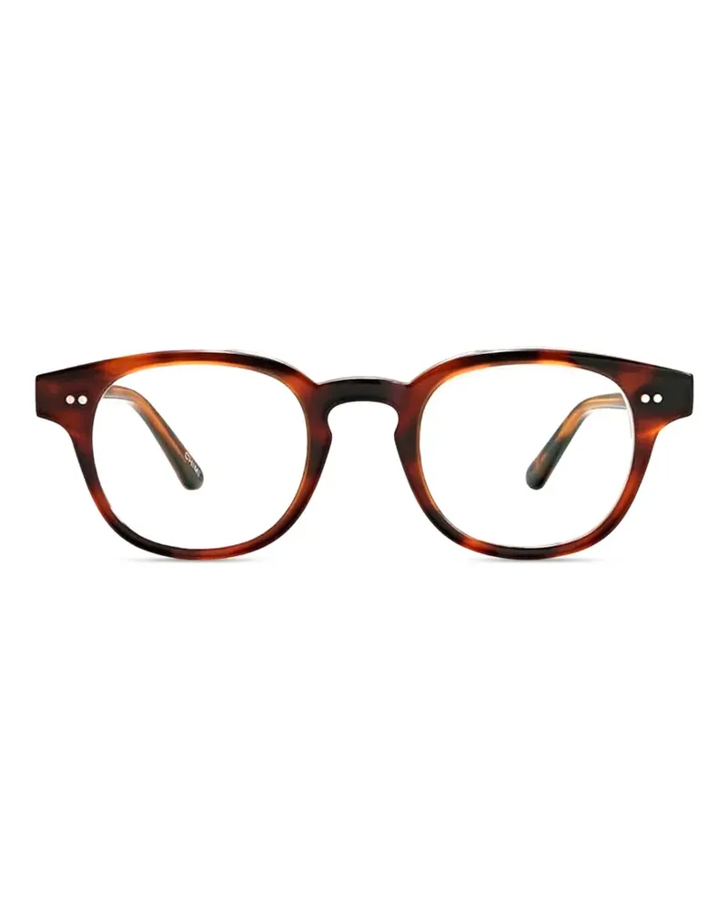 CHIMI Brille mit rundem Gestell - Braun Braun