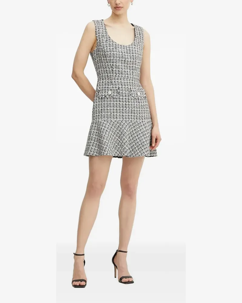 Guess Verziertes Tweed-Kleid - Schwarz Schwarz