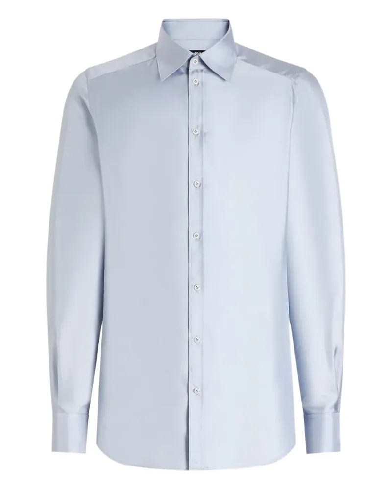 Dolce & Gabbana Hemd aus Seide - Blau Blau