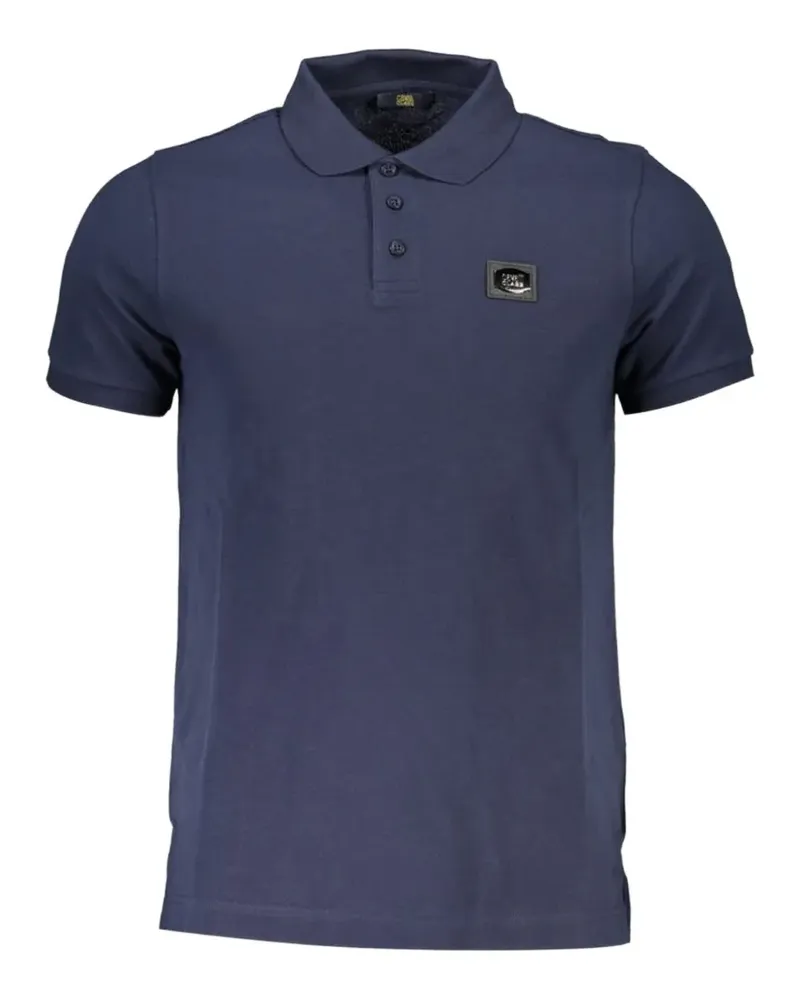Roberto Cavalli Poloshirt mit Logo-Patch - Blau Blau