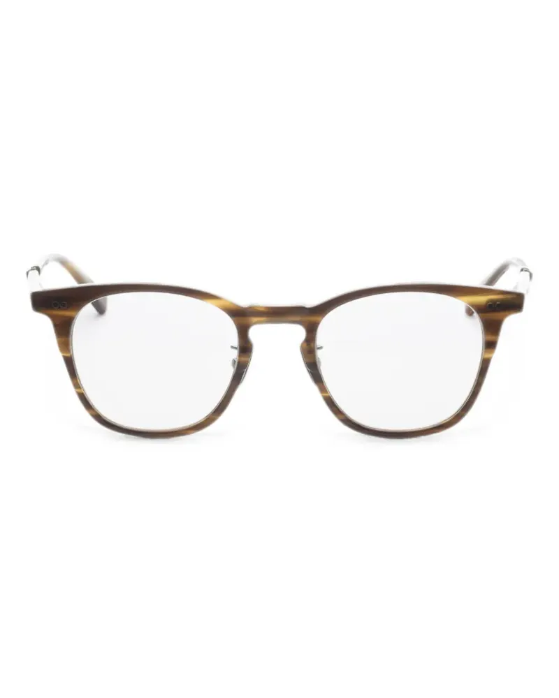 Garrett Leight Wright C Brille mit rundem Gestell - Braun Braun