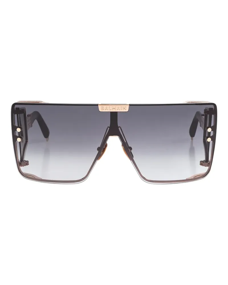 Balmain square-frame sunglasses - Schwarz Schwarz