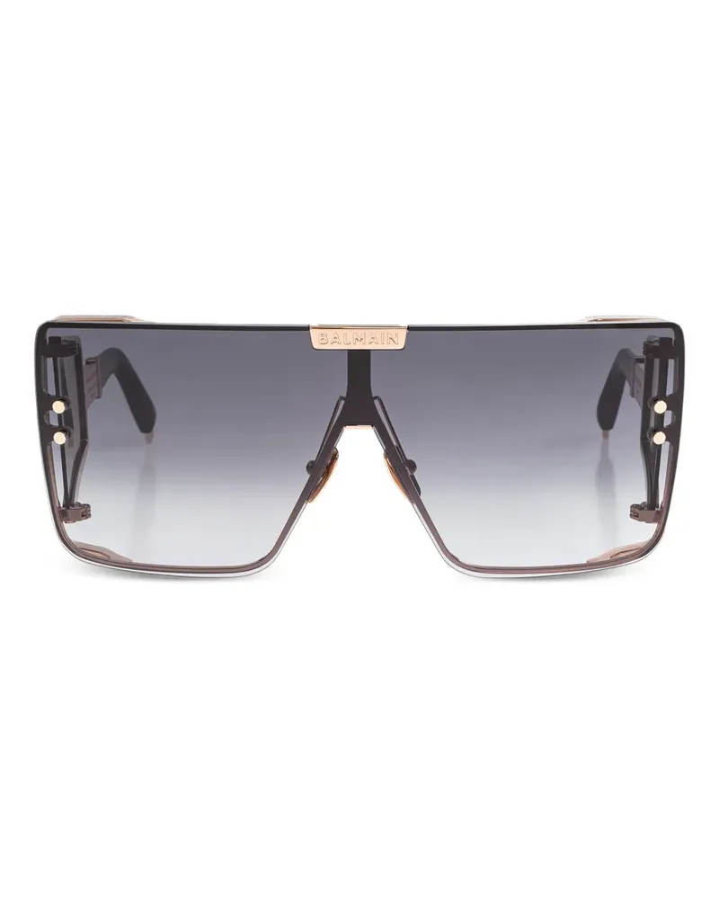 Balmain square-frame sunglasses - Schwarz Schwarz
