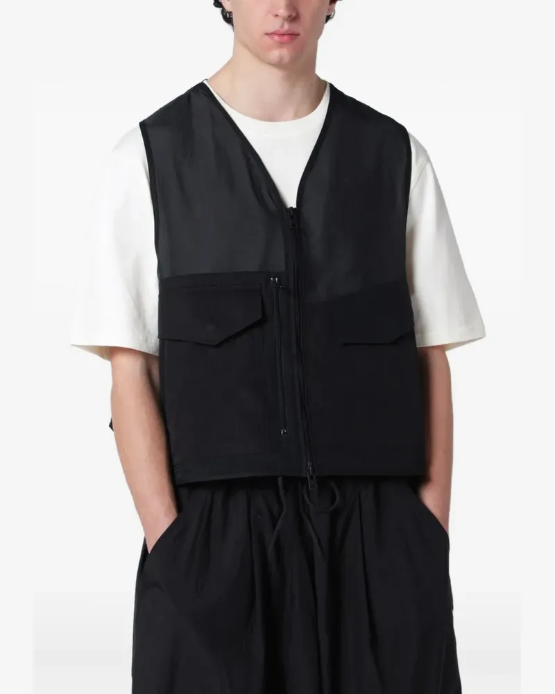 Y-3 buckle pocket waistcoat - Schwarz Schwarz