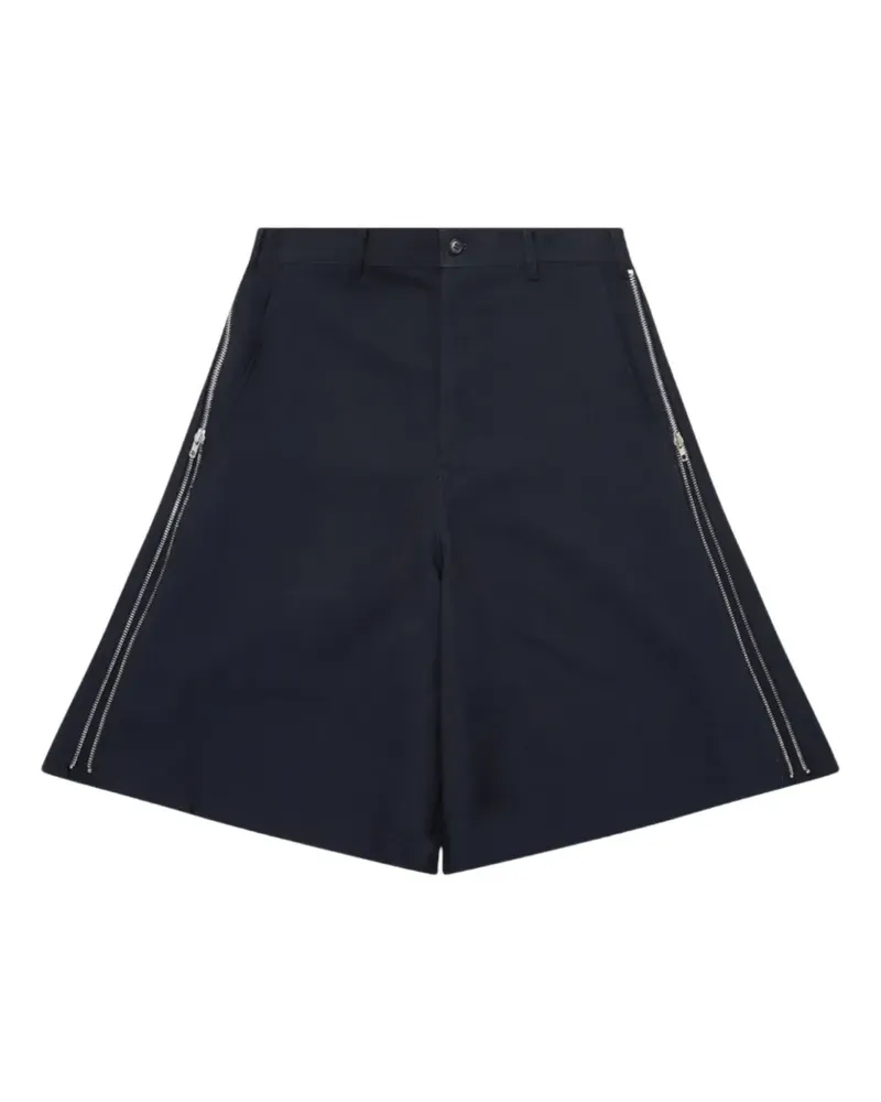 Comme des Garçons zip-detail shorts - Blau Blau