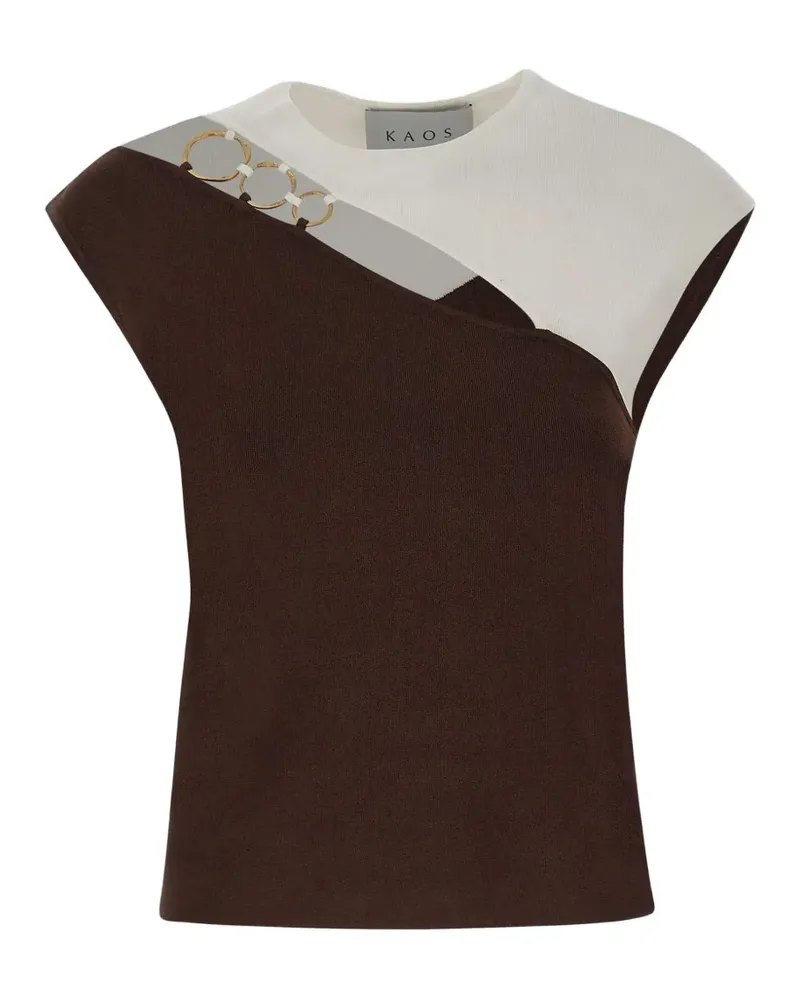 Kaos cut-out top - Braun Braun