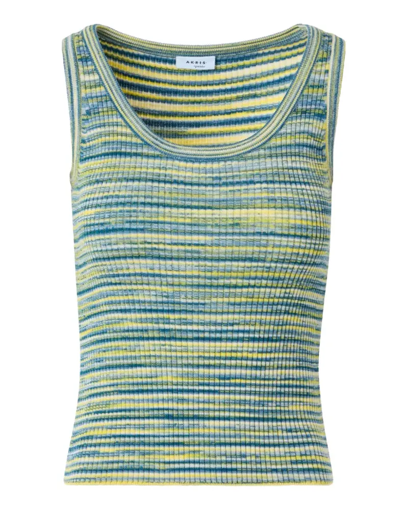 Akris Ärmelloses Space Dye-Top - Blau Blau