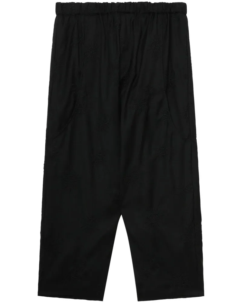 Comme des Garçons Cropped-Hose im Baggy-Style Schwarz