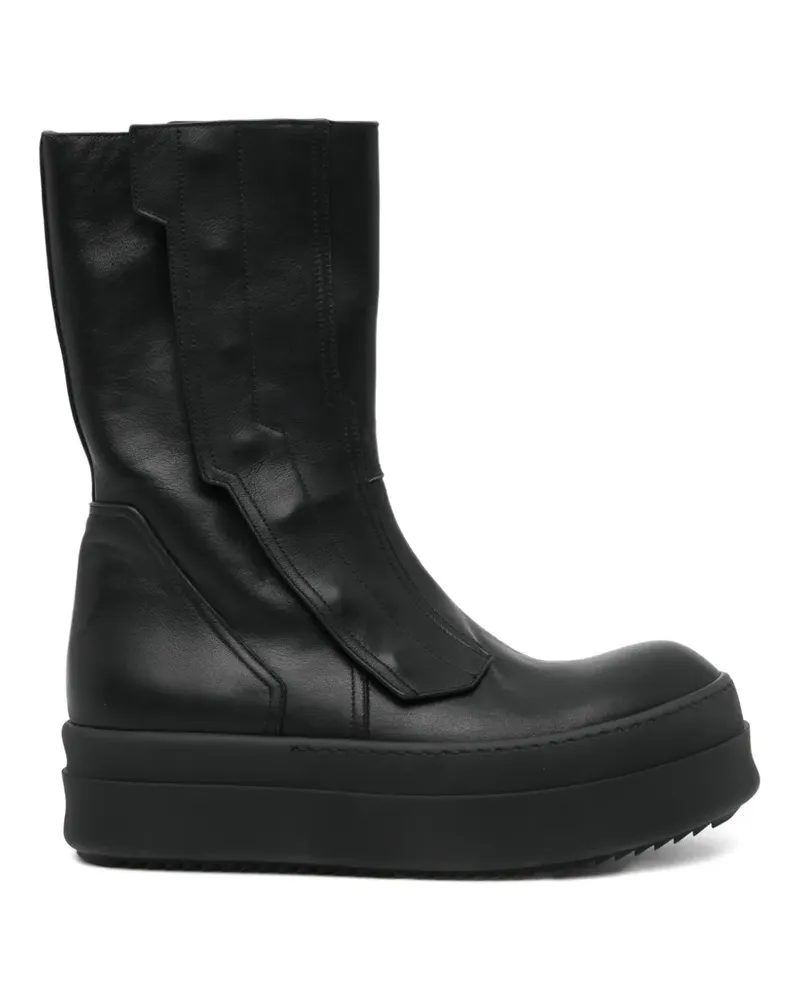 Rick Owens panelled leather boots - Schwarz Schwarz