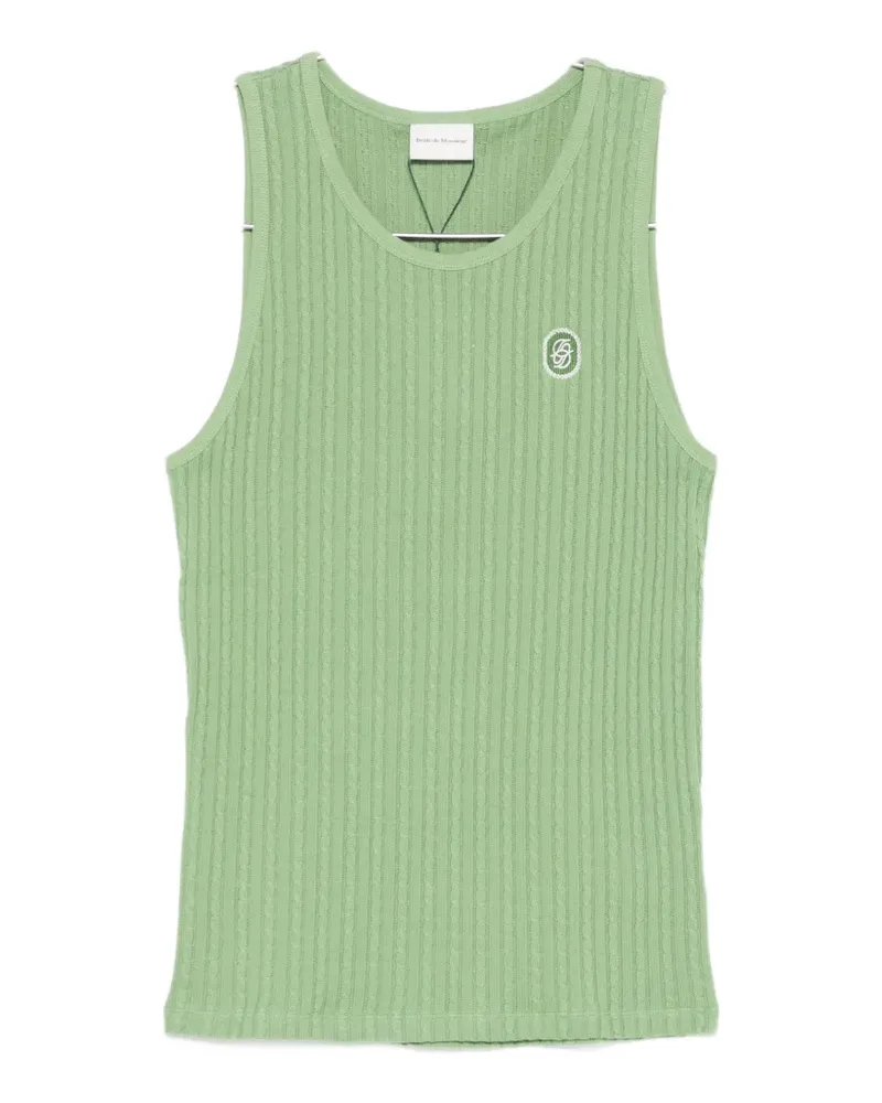 Drôle de Monsieur cable-knit tank top - Grün Grün