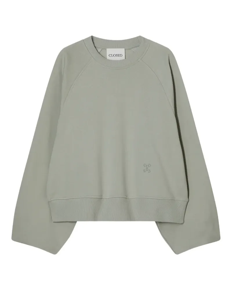 Closed logo-embroidered sweatshirt - Grün Grün