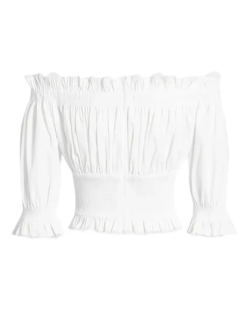Dolce & Gabbana Top mit Rüschen - Weiß Weiß