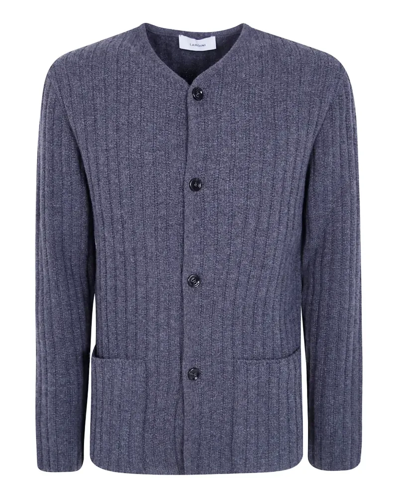 LARDINI Le Origini ribbed-knit button-up cardigan - Grau Grau