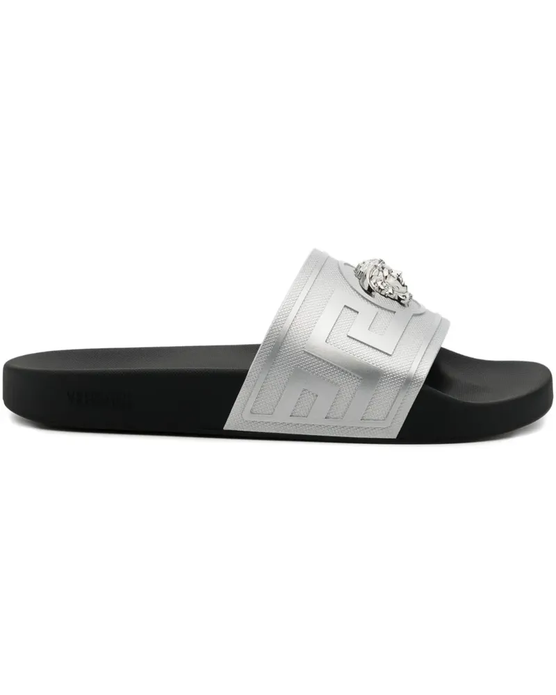 Versace La Medusa Pantoletten - Schwarz Schwarz