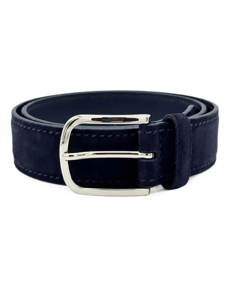 Orciani Amalfi Gürtel aus Wildleder - Blau Blau