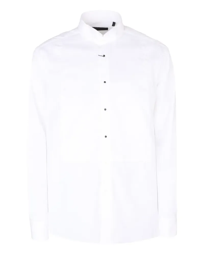 Corneliani wing-tips bib-front shirt - Weiß Weiß