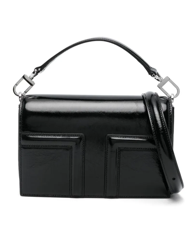Totême T-Flap Mini-Tasche - Schwarz Schwarz