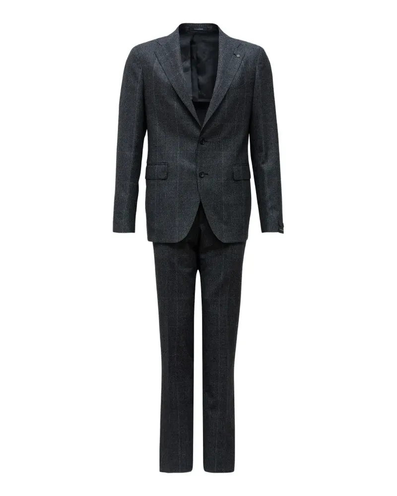 Tagliatore check-pattern single-breasted suit - Grau Grau