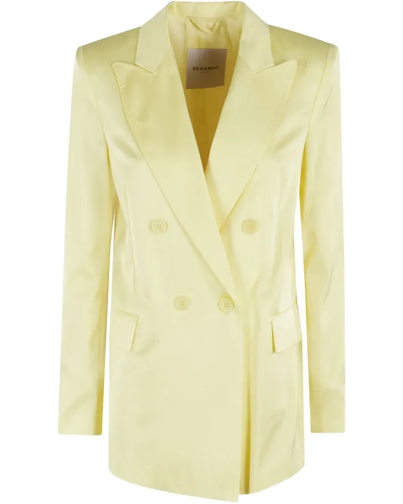 Ermanno Scervino Doppelreihiger Blazer - Gelb Gelb