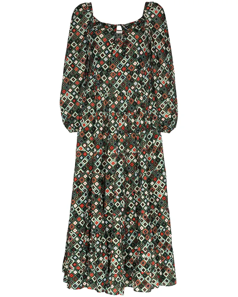 RIXO Marie' Maxikleid mit Print - Grün Grün