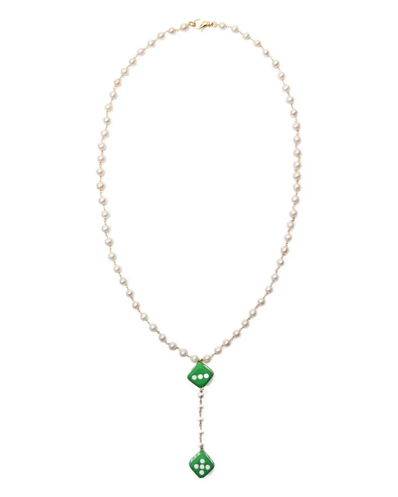 VEERT dice necklace - Nude Nude