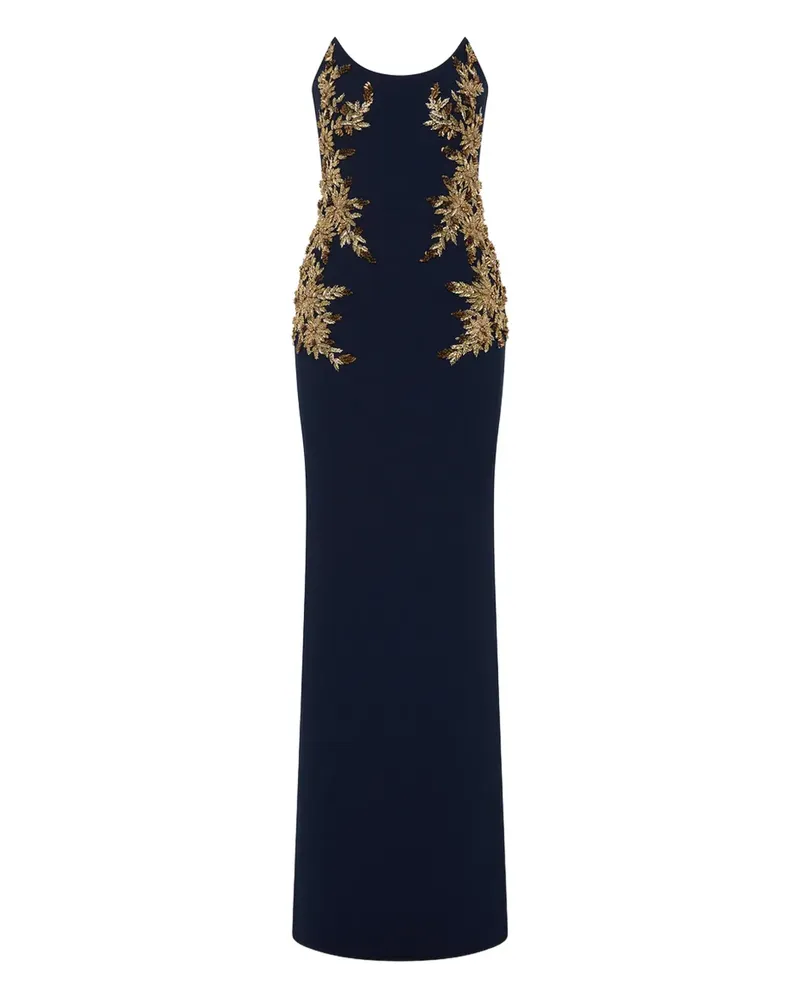 Rebecca Vallance Schulterfreies Abendkleid - Blau Blau