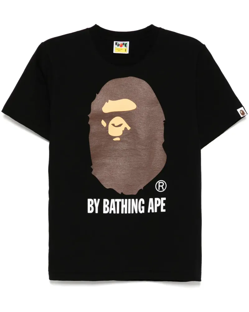 BAPE T-Shirt mit Logo-Print - Schwarz Schwarz
