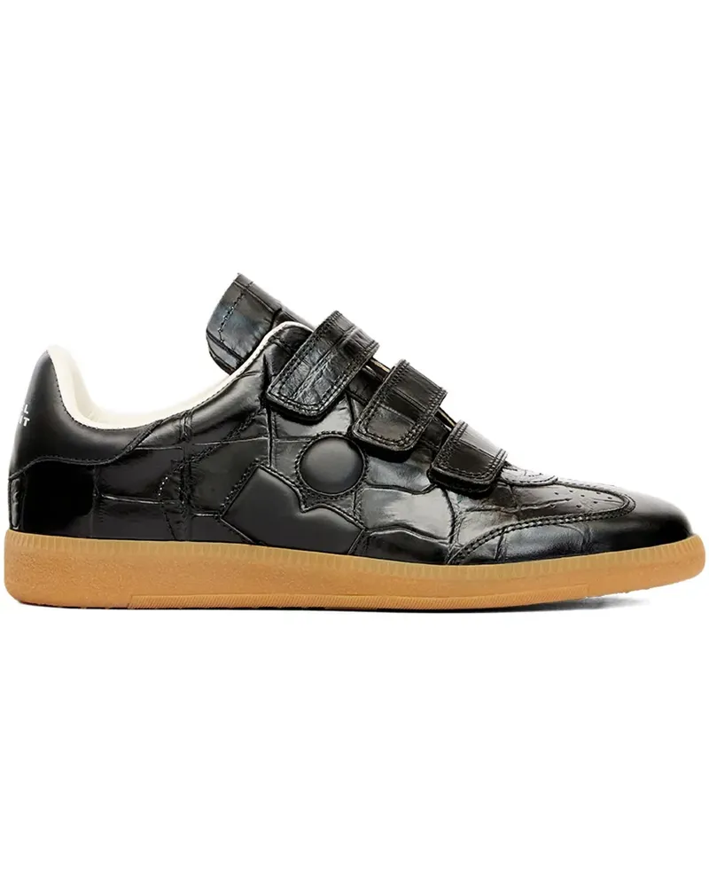 Isabel Marant Beth Sneakers mit Kroko-Effekt - Schwarz Schwarz