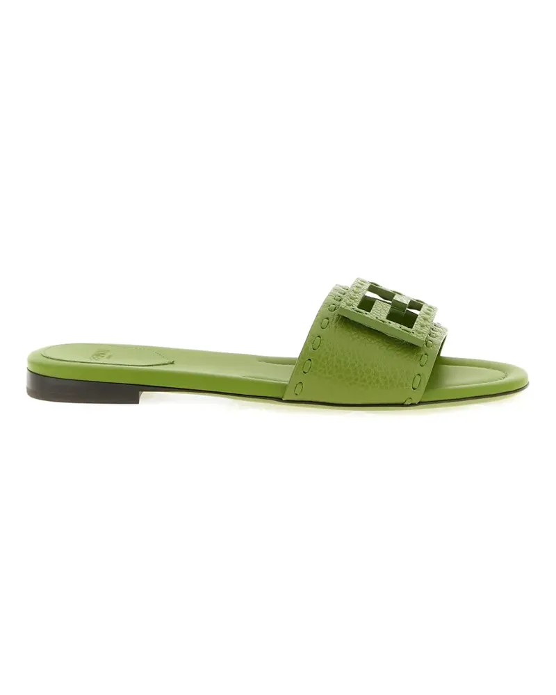 Fendi Selleria Baguette open-toe flat sandals - Grün Grün