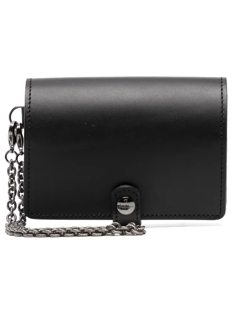 Yohji Yamamoto Accordion Kartenetui - Schwarz Schwarz