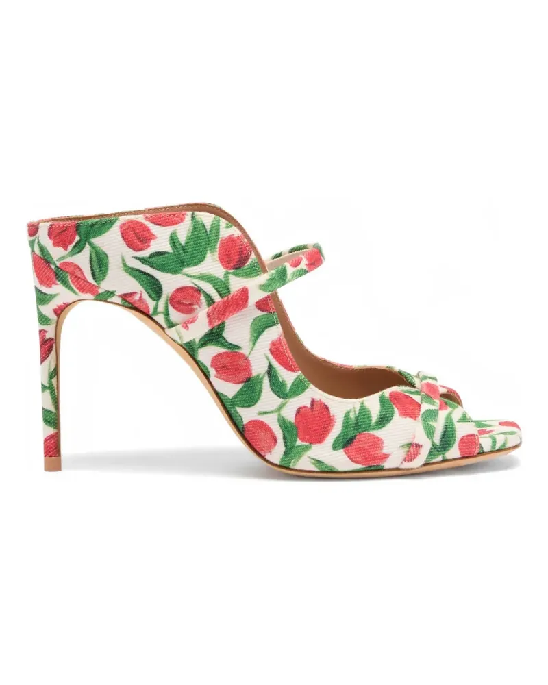 Malone Souliers Sandalen mit Tulpen-Print - Weiß Weiß