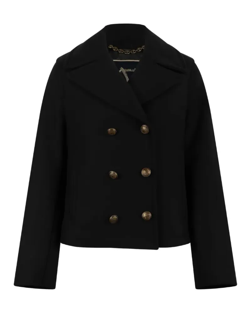 Sealup double-breasted peacoat jacket - Schwarz Schwarz