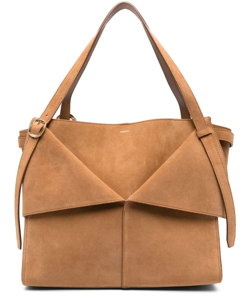 COPERNI Mittelgroße Schultertasche aus Wildleder - Braun Braun