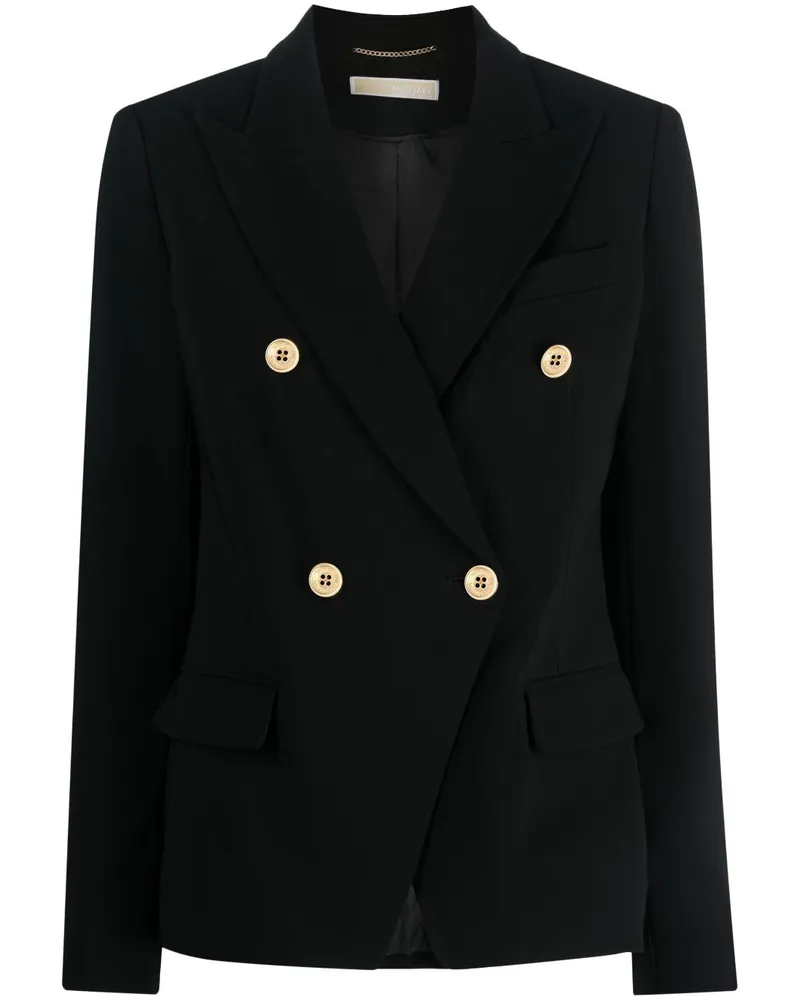 Michael Kors Doppelreihiger Blazer - Schwarz Schwarz