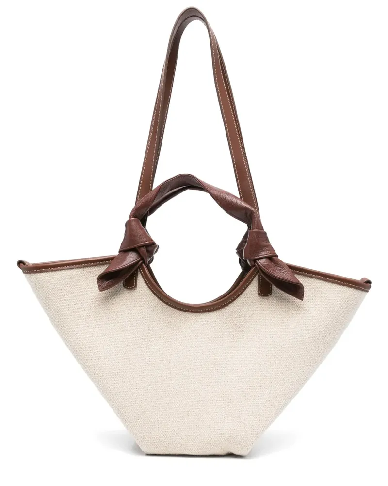 HEREU Tote Bag aus Canvas - Nude Nude