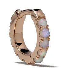 WHITE BIRD 18kt Rotgoldcreole mit Opal Rosa