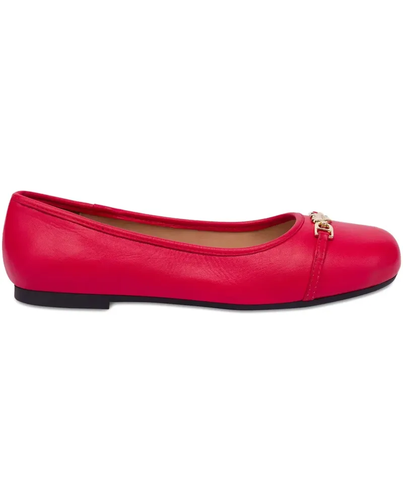 Moschino Ballerinas mit Herz-Schild - Rot Rot