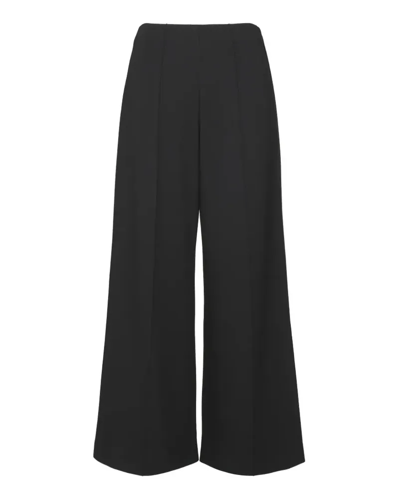 MEIMEIJ pressed-crease palazzo pants - Schwarz Schwarz