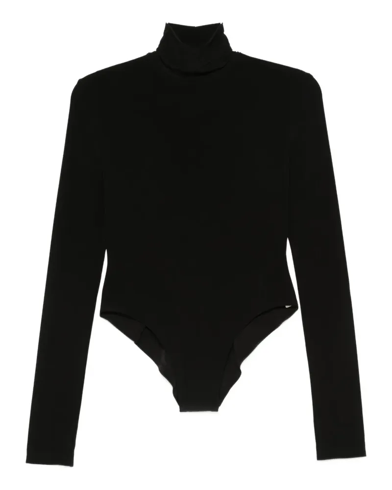 Norma Kamali roll-neck long-sleeve bodysuit - Schwarz Schwarz